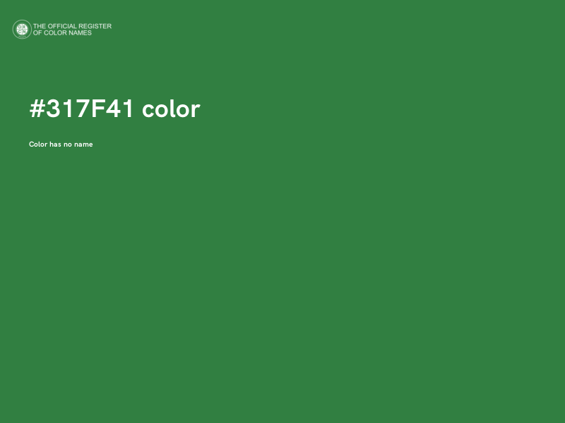 #317F41 color image