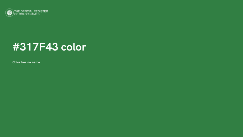 #317F43 color image
