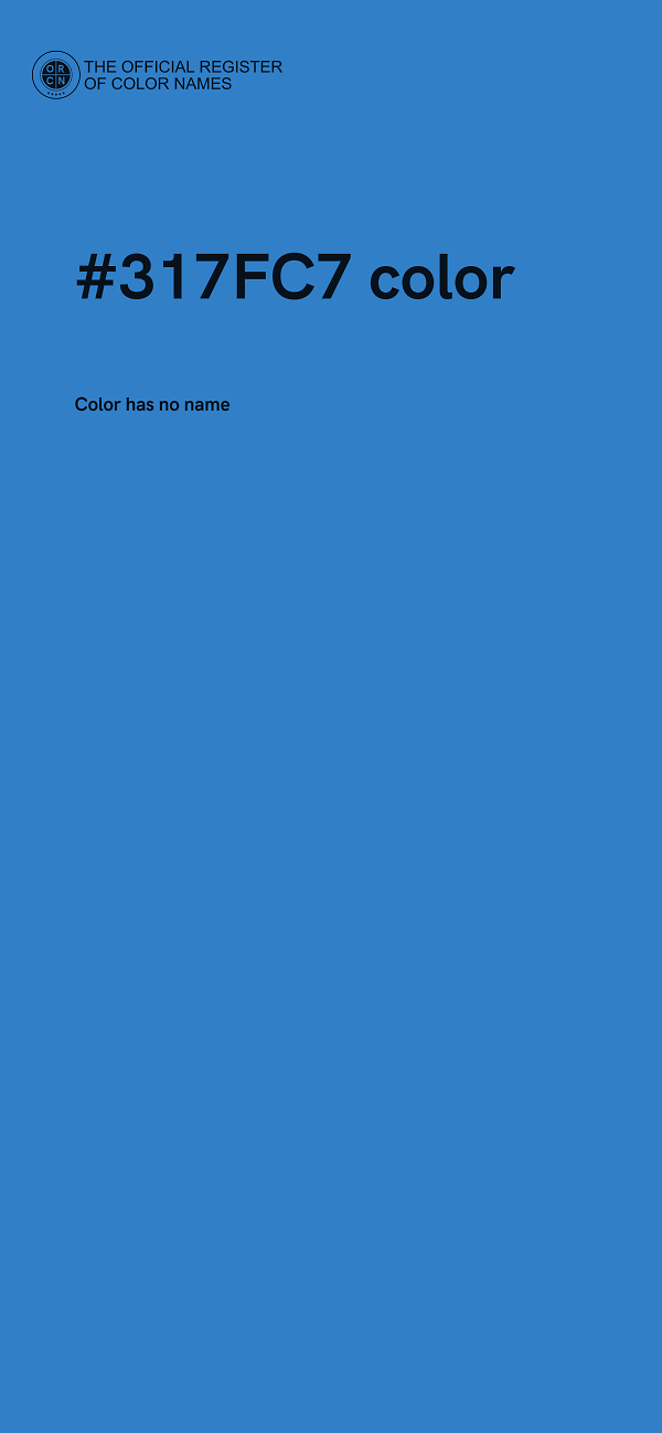 #317FC7 color image