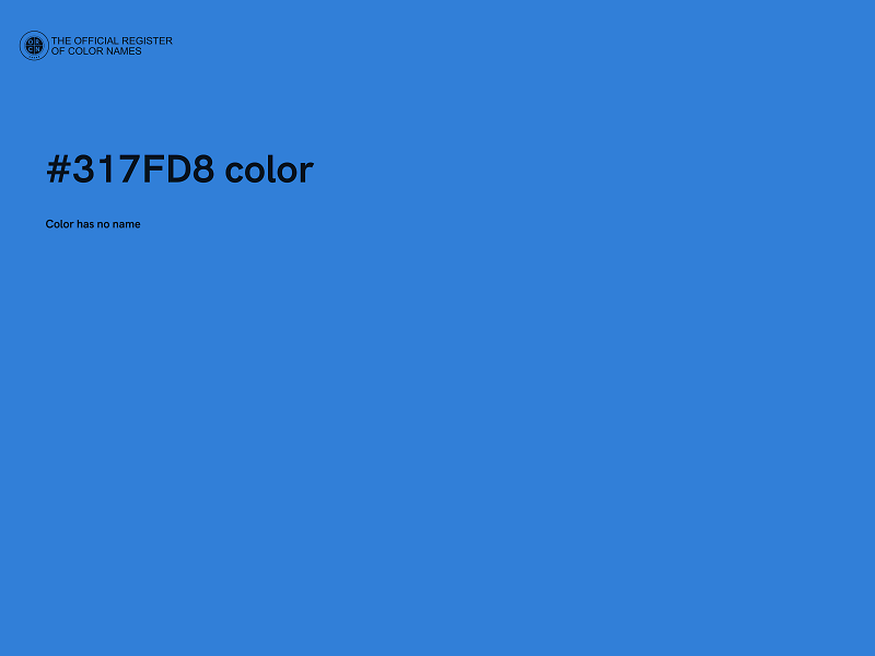 #317FD8 color image