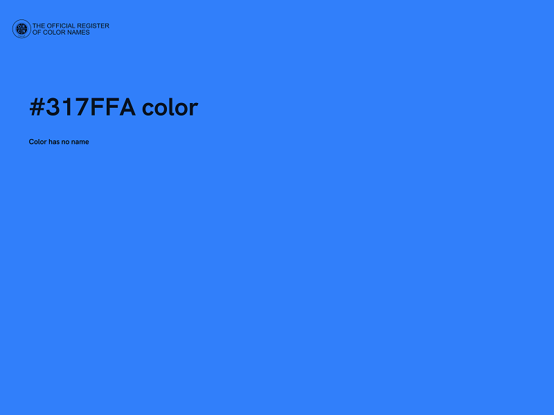 #317FFA color image