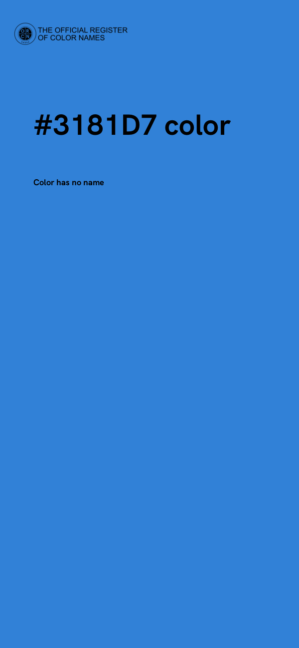 #3181D7 color image