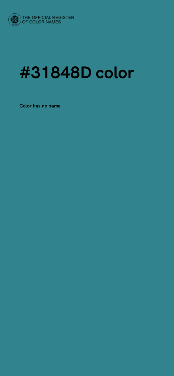 #31848D color image
