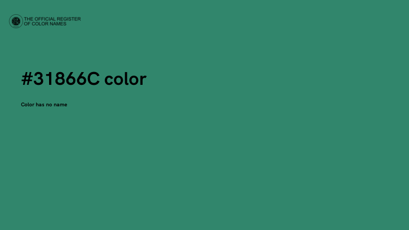 #31866C color image