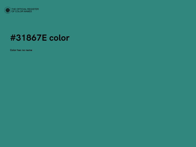 #31867E color image