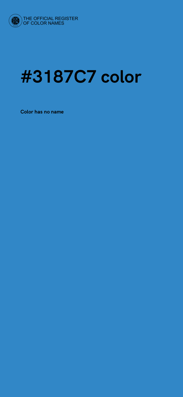 #3187C7 color image