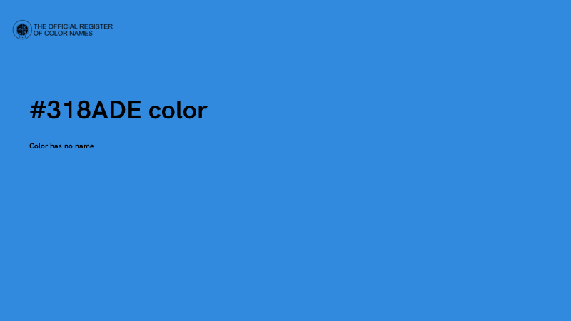 #318ADE color image
