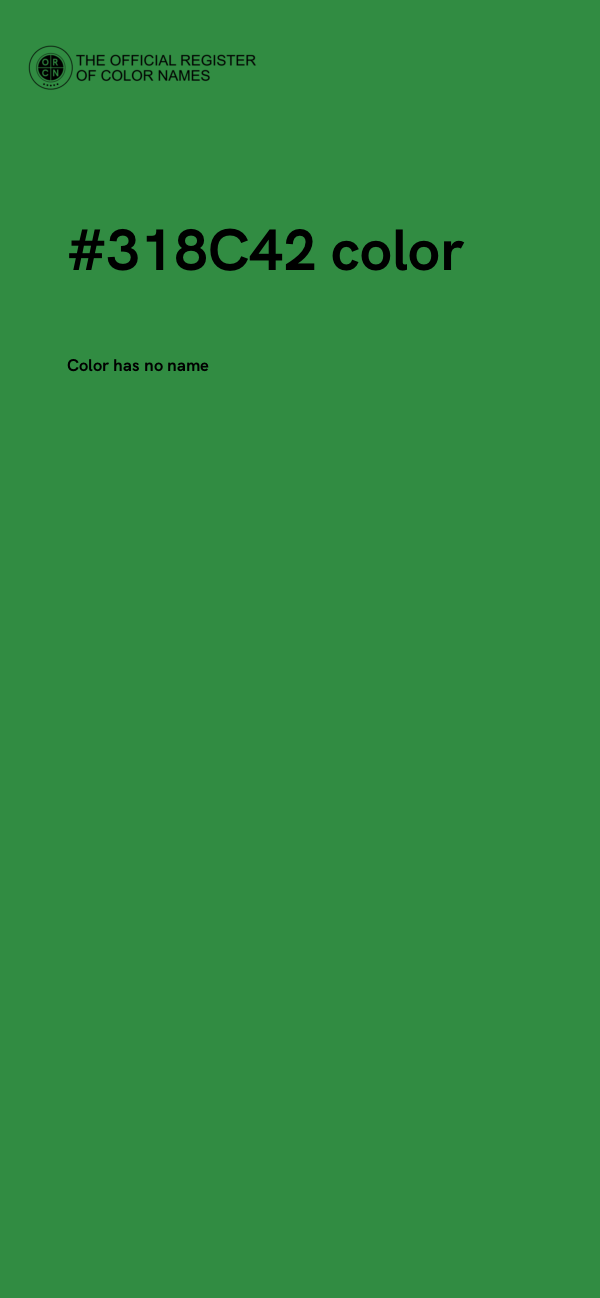 #318C42 color image