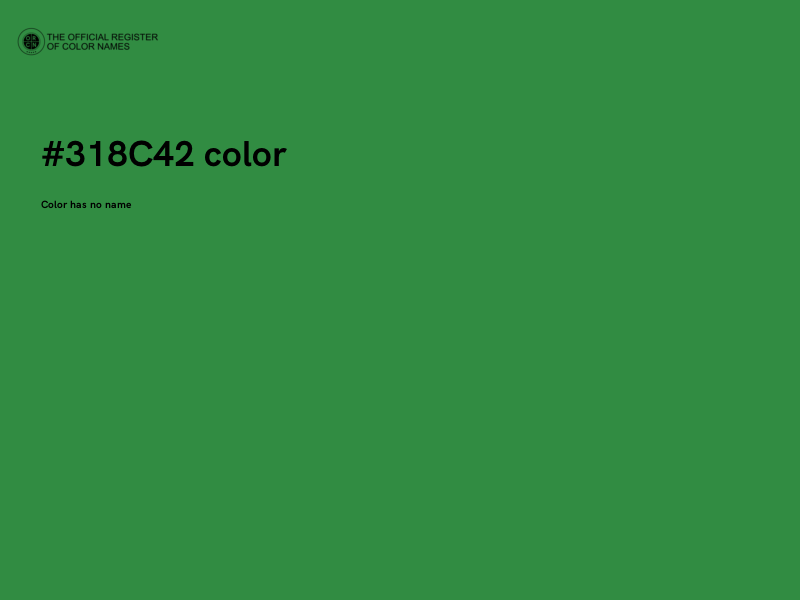 #318C42 color image