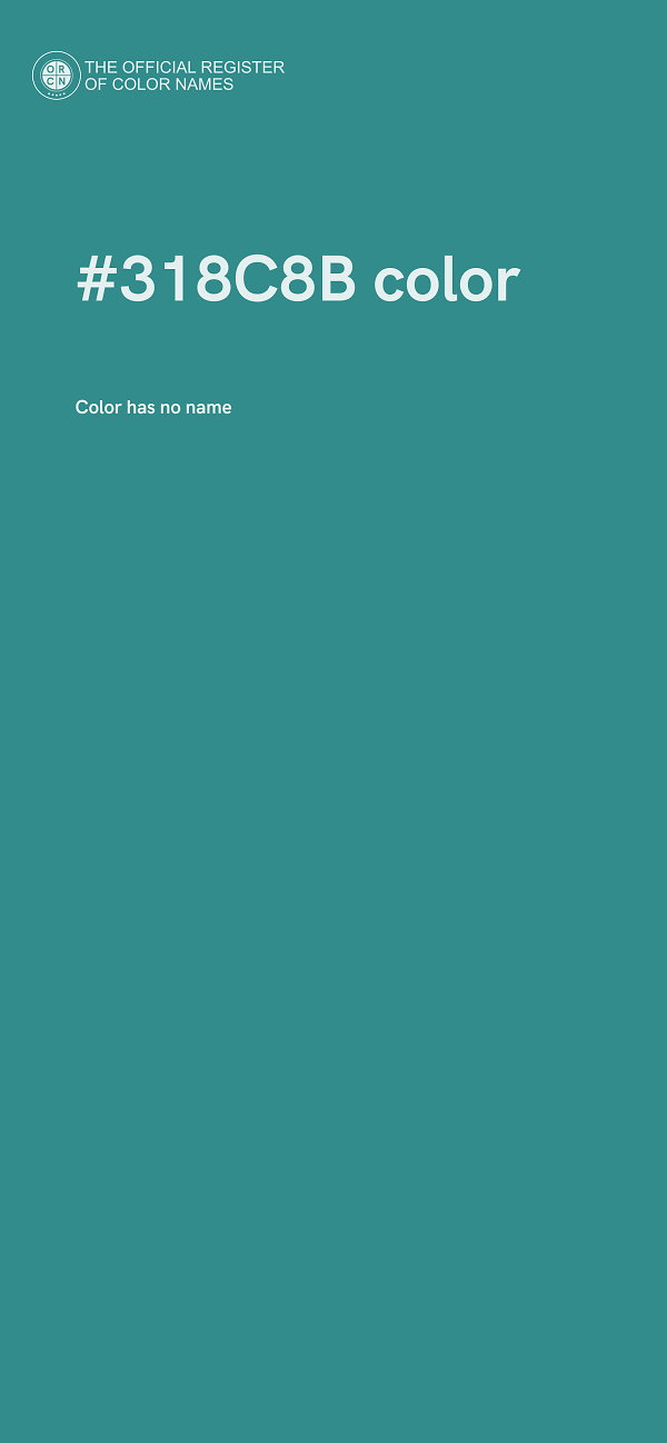 #318C8B color image
