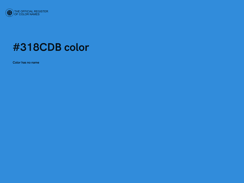 #318CDB color image