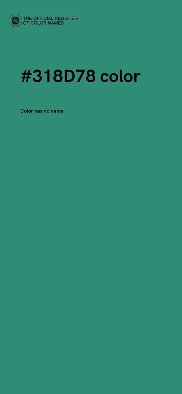#318D78 color image