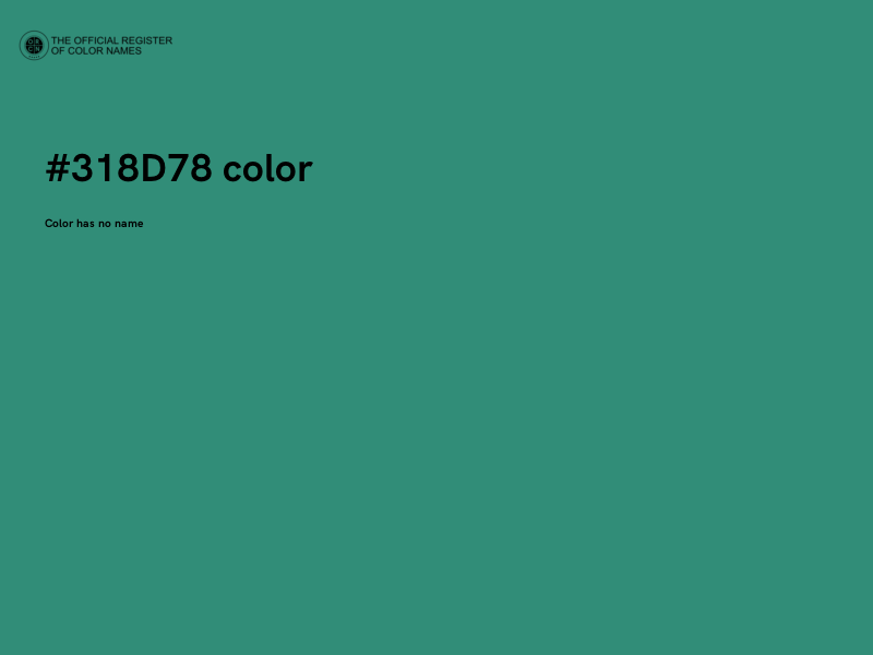 #318D78 color image