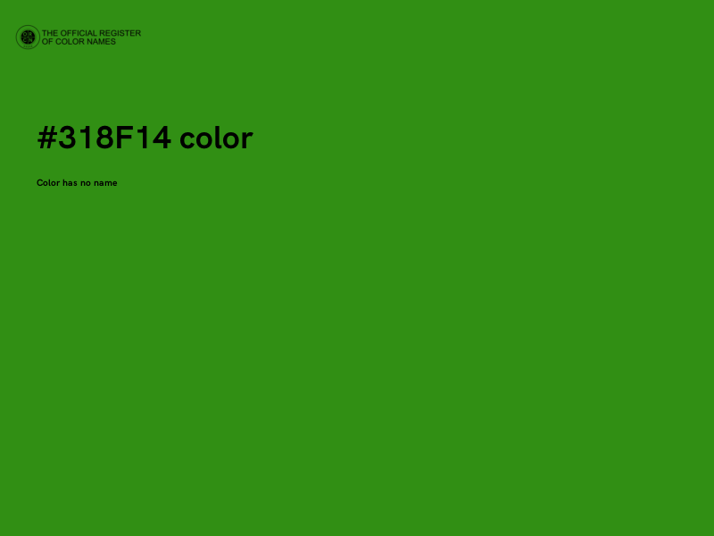 #318F14 color image