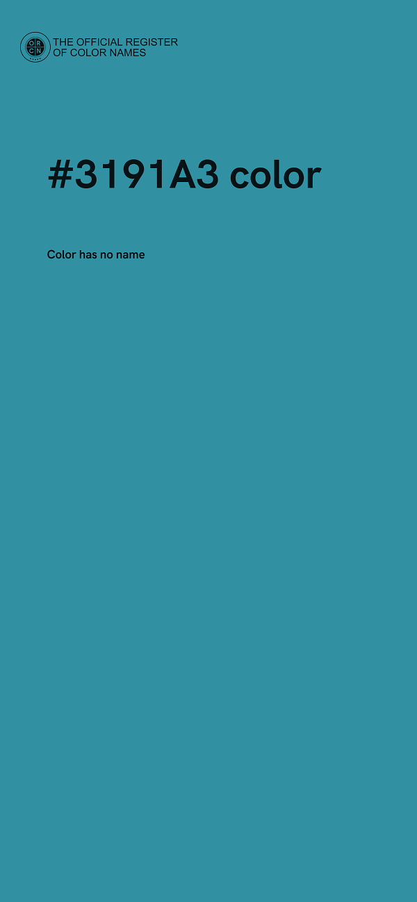 #3191A3 color image