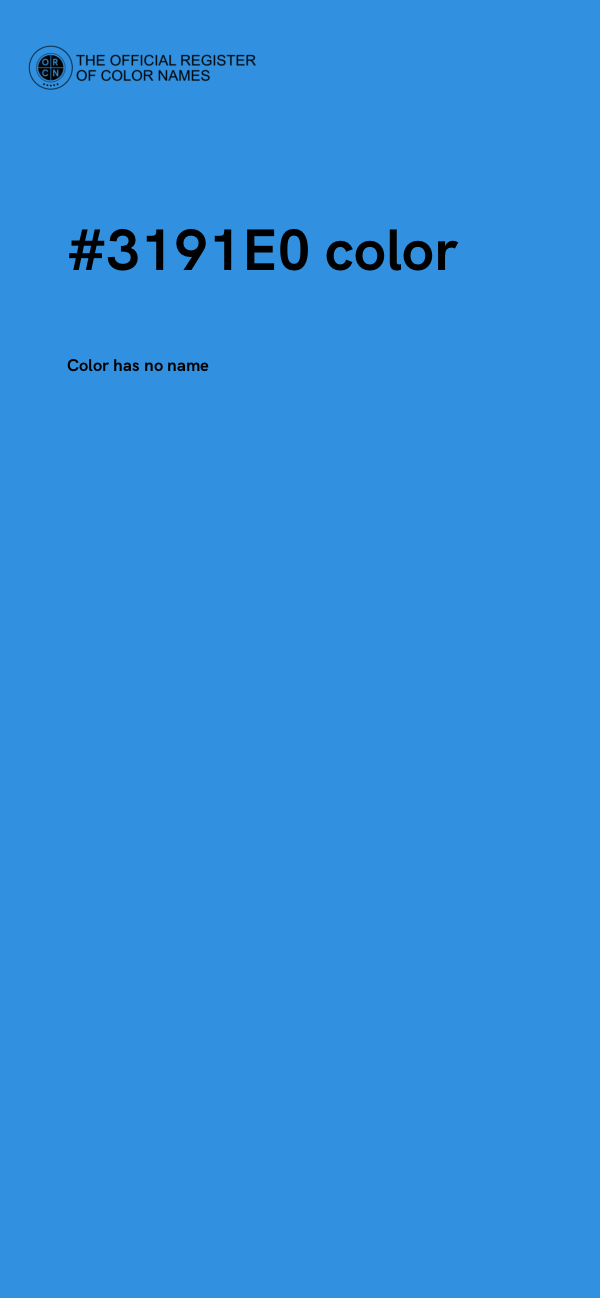 #3191E0 color image