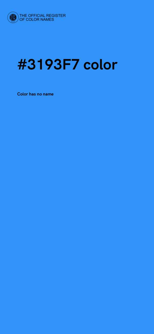 #3193F7 color image