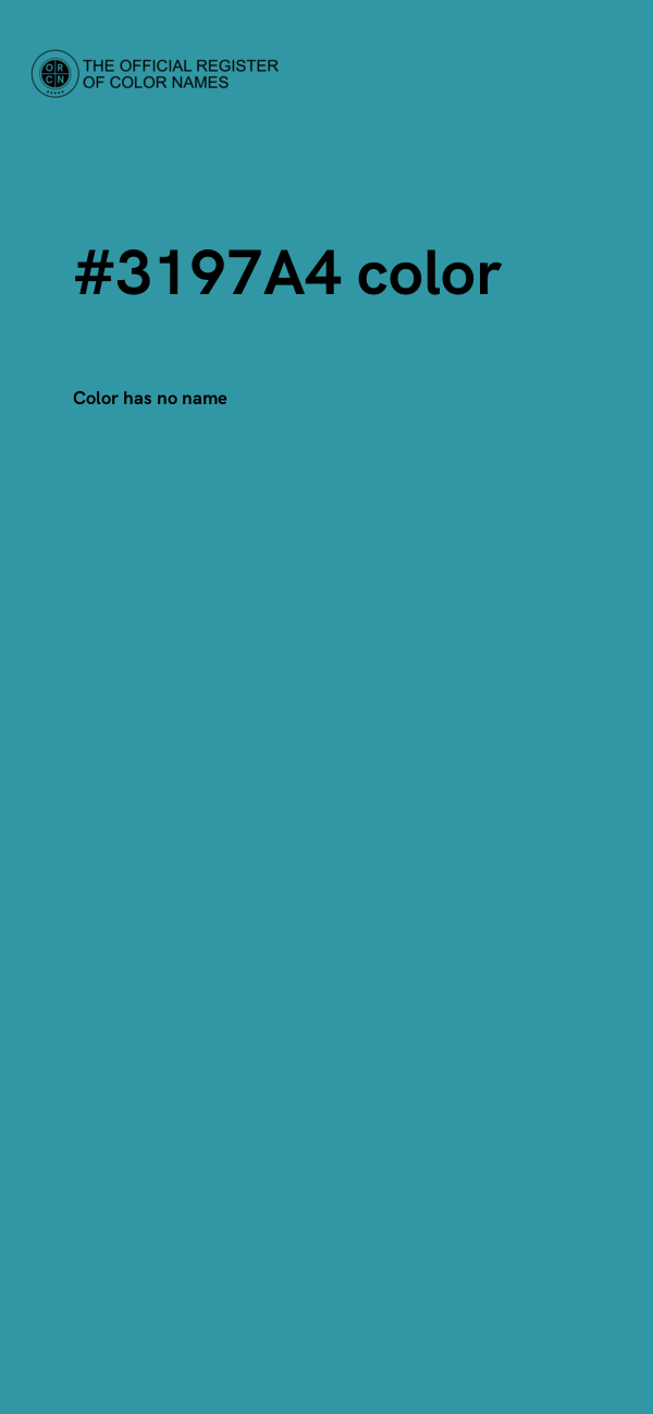 #3197A4 color image