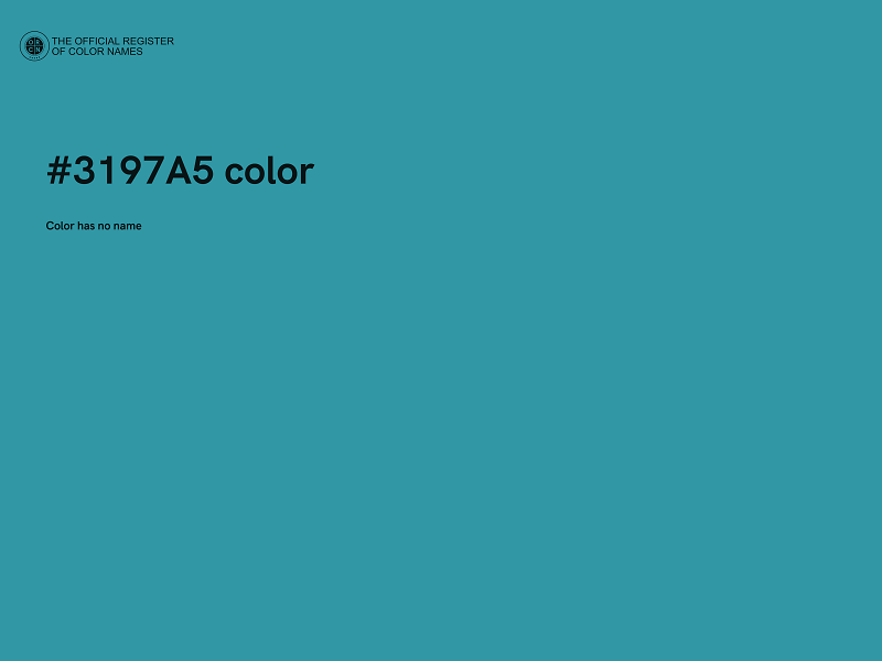 #3197A5 color image