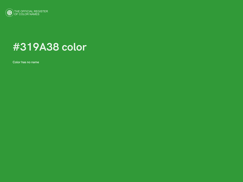 #319A38 color image