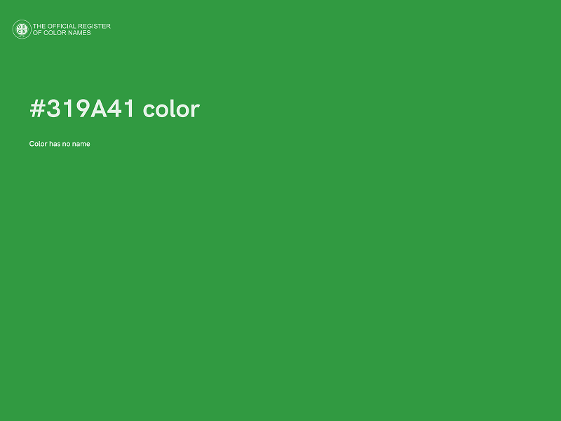 #319A41 color image