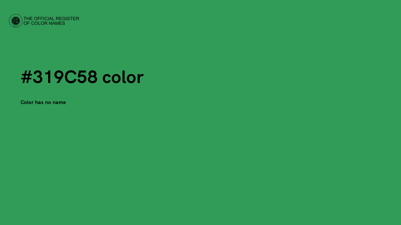 #319C58 color image