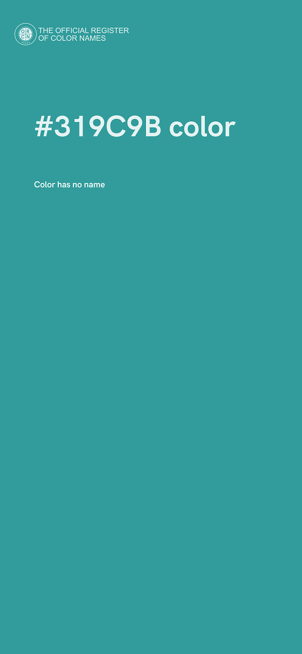 #319C9B color image