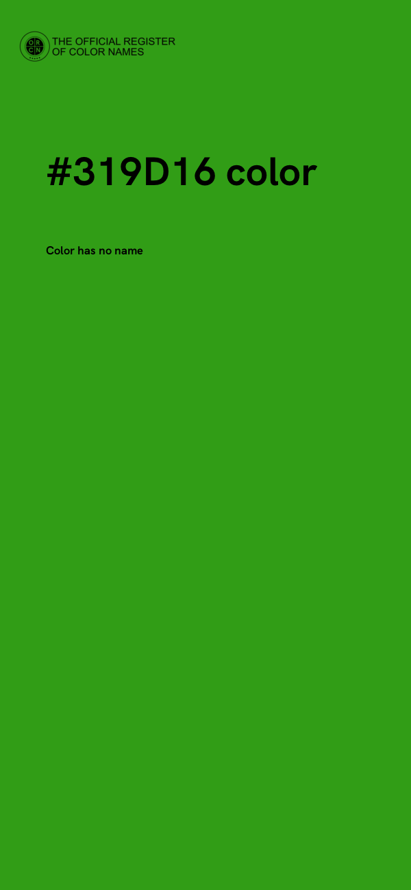 #319D16 color image