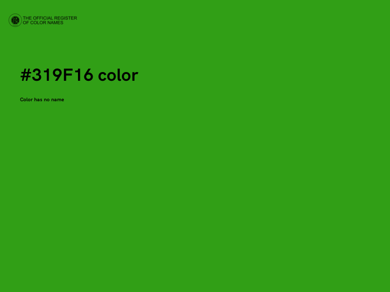 #319F16 color image
