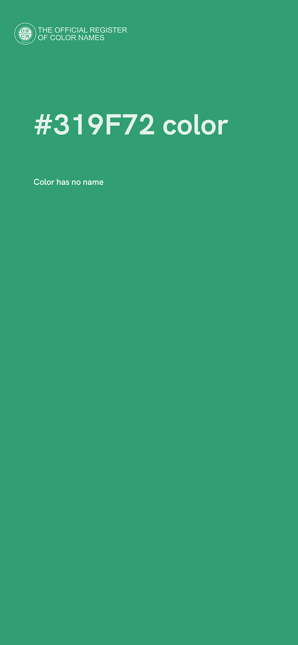 #319F72 color image
