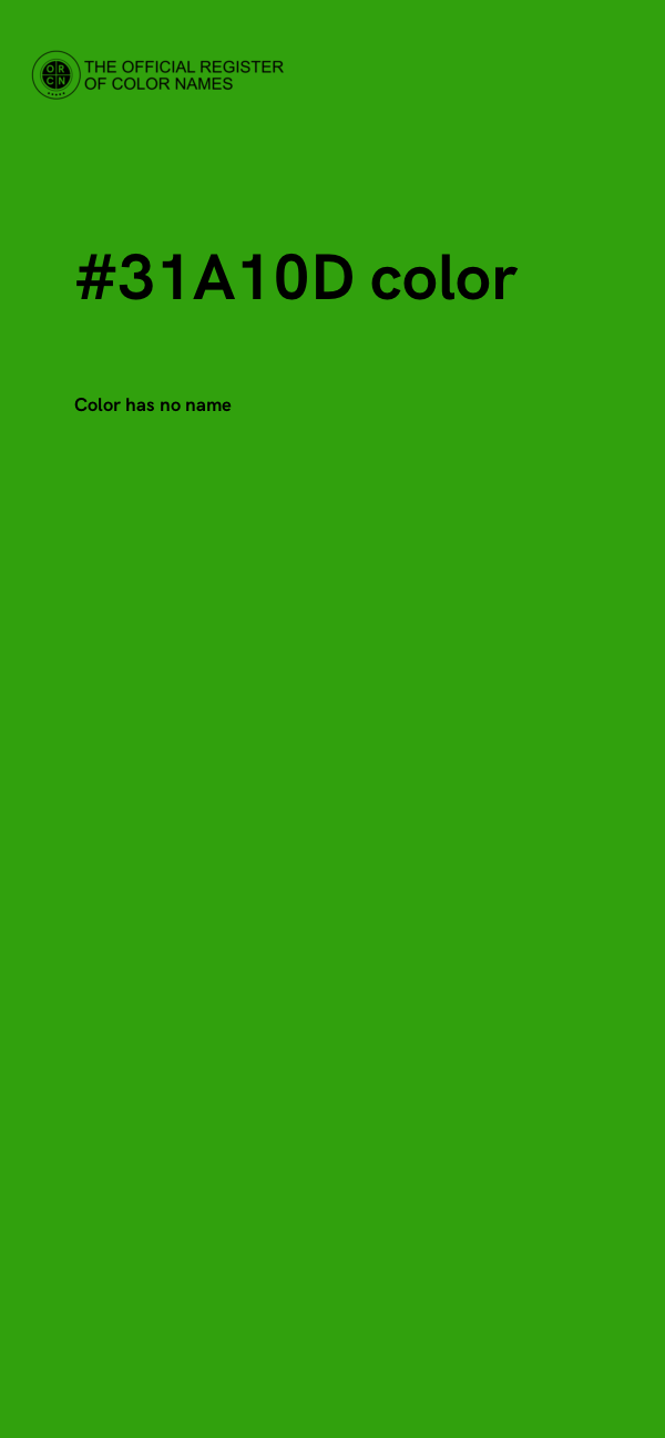 #31A10D color image