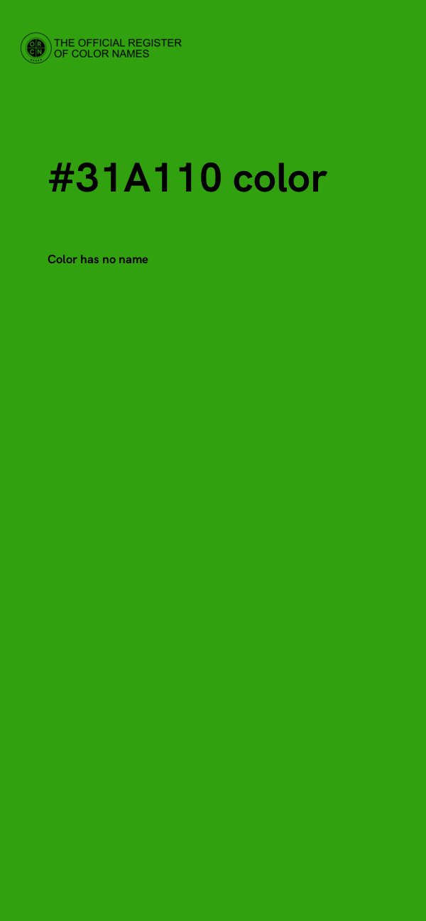 #31A110 color image