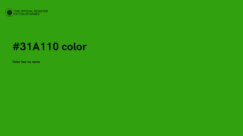 #31A110 color image