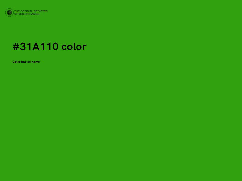 #31A110 color image