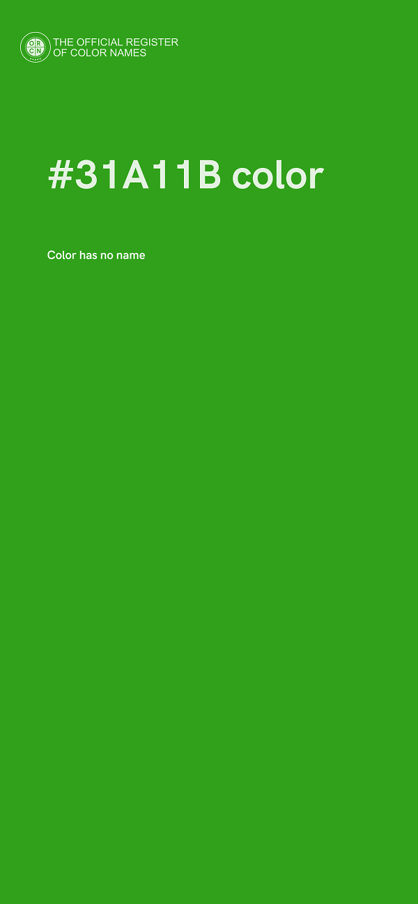 #31A11B color image