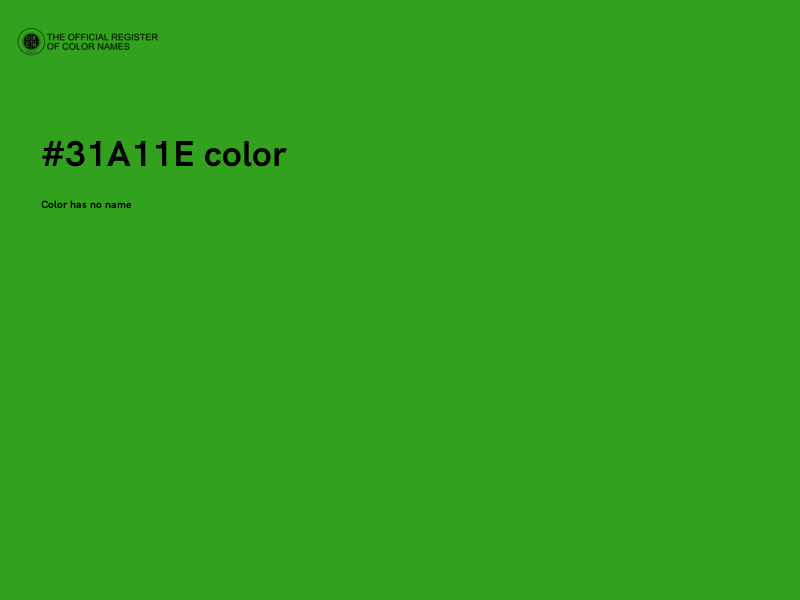 #31A11E color image