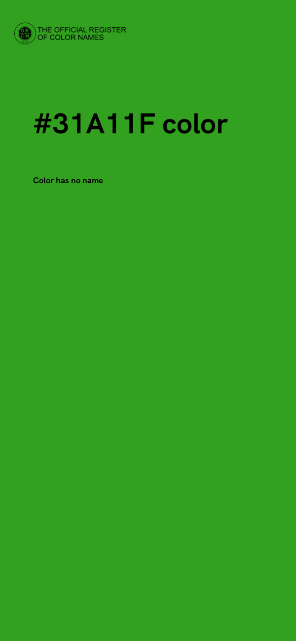 #31A11F color image