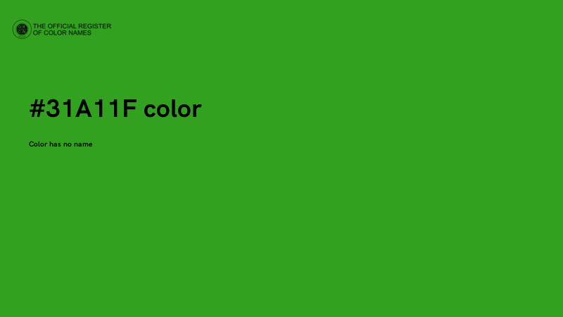 #31A11F color image