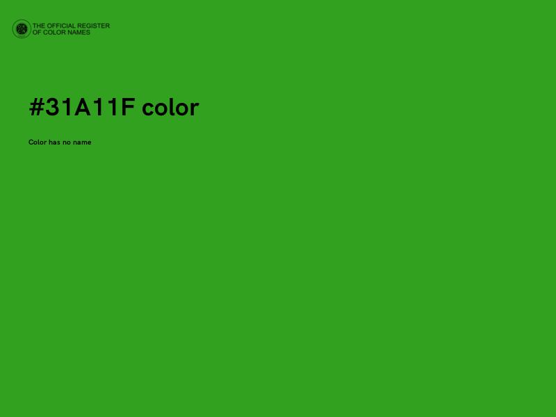 #31A11F color image