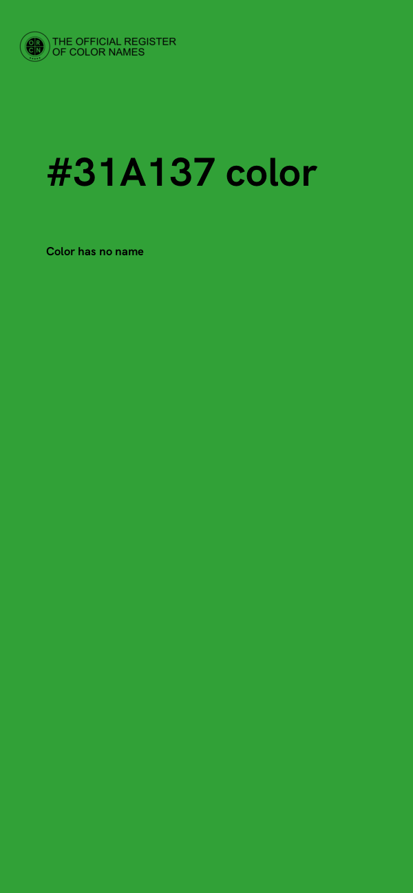 #31A137 color image
