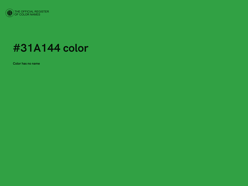 #31A144 color image