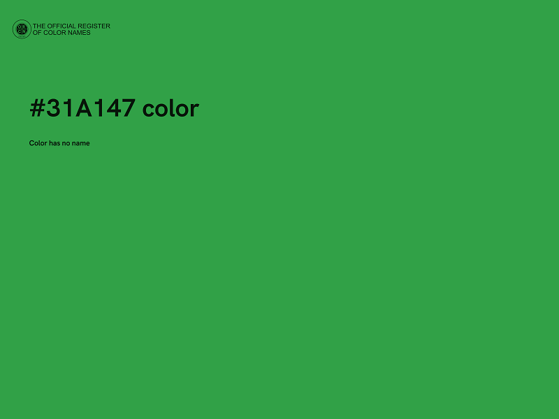 #31A147 color image