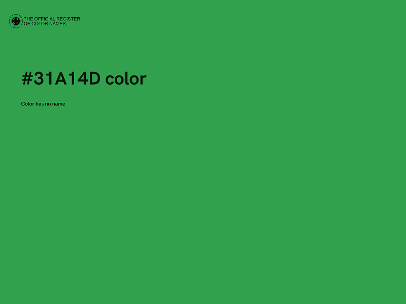 #31A14D color image