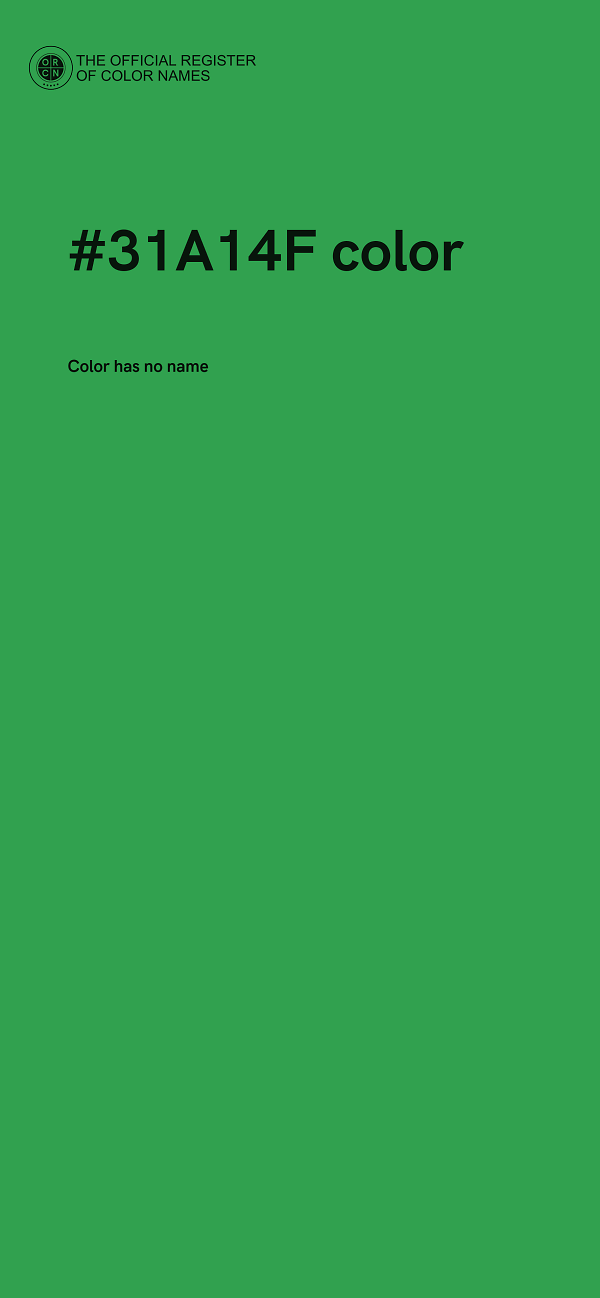 #31A14F color image