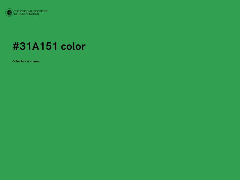 #31A151 color image