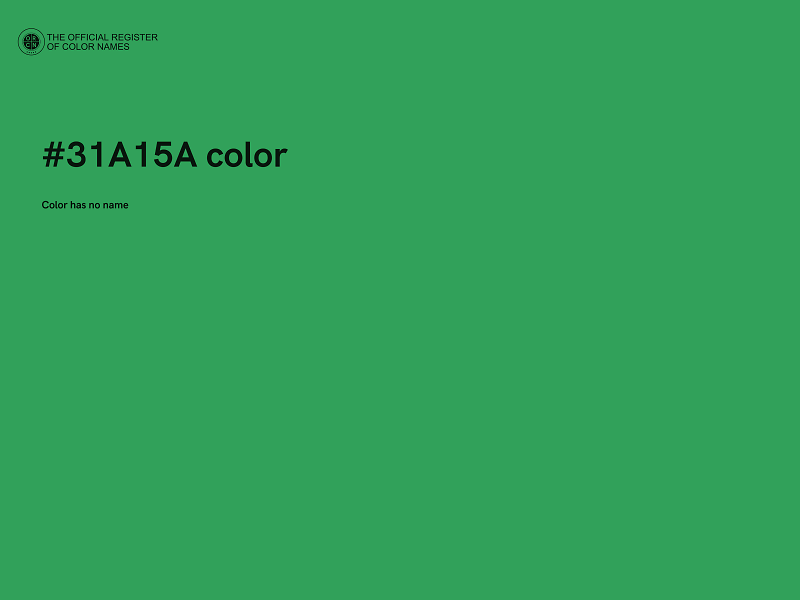 #31A15A color image