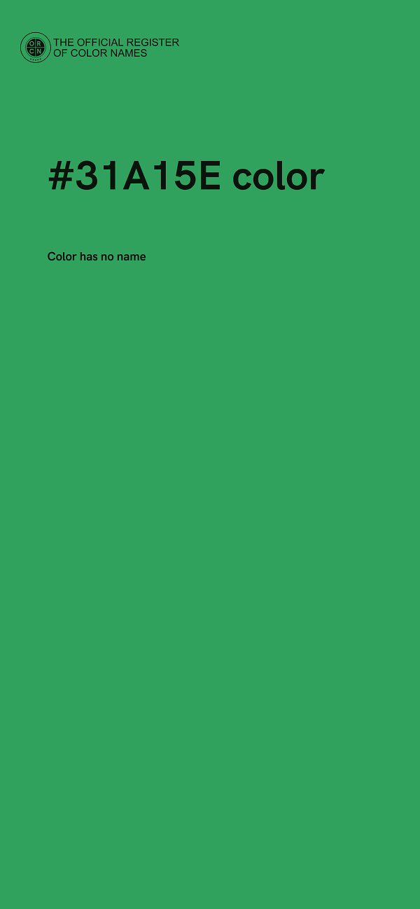 #31A15E color image