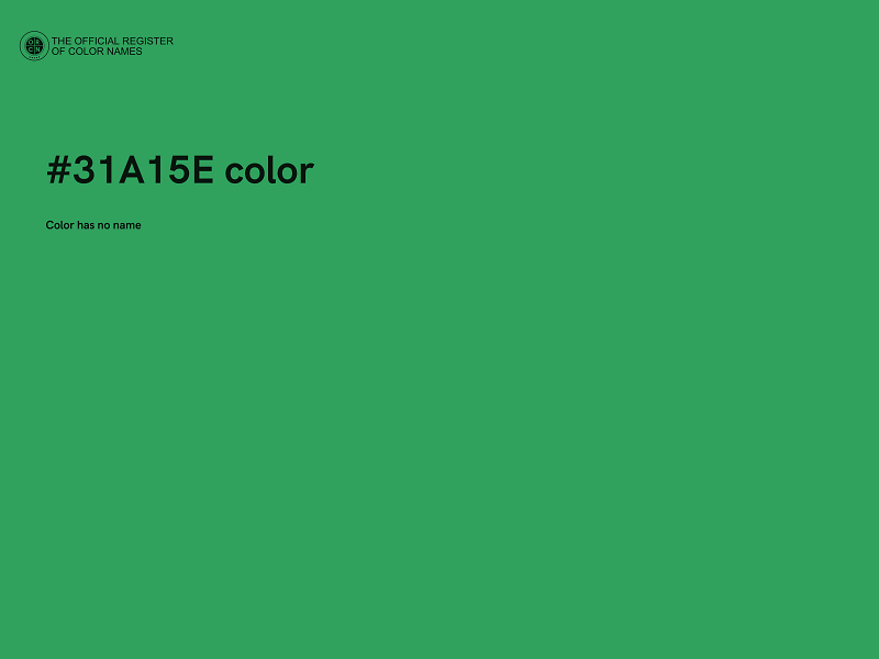 #31A15E color image