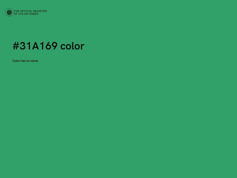 #31A169 color image