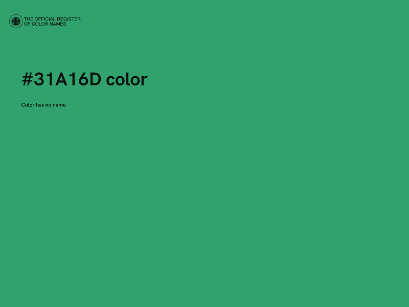 #31A16D color image